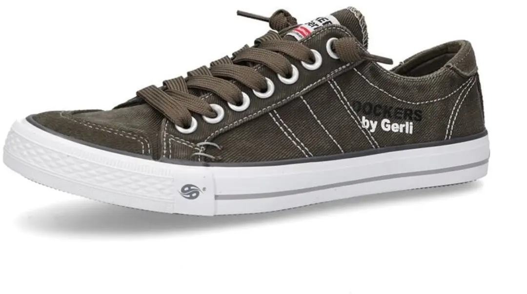 Dockers by Gerli Washed Canvas Trainers Khaki Sneakers kaki EU43 -