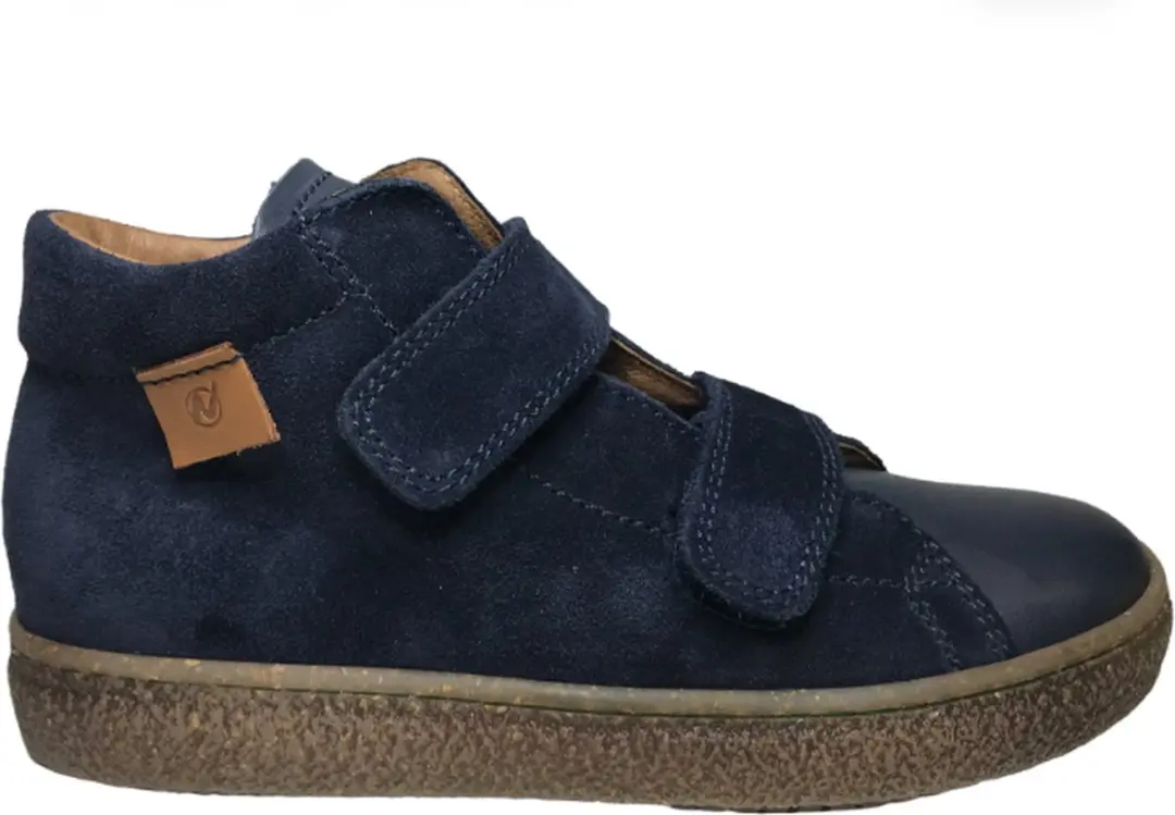 naturino mt 31 hoge 2 velcro's lederen sneakers Albus navy