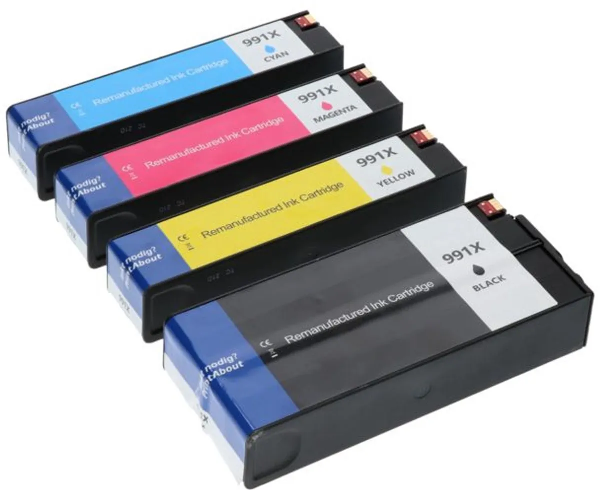 PrintAbout Huismerk HP 991X Inktcartridge 4-kleuren XL - 74.800 pagina's