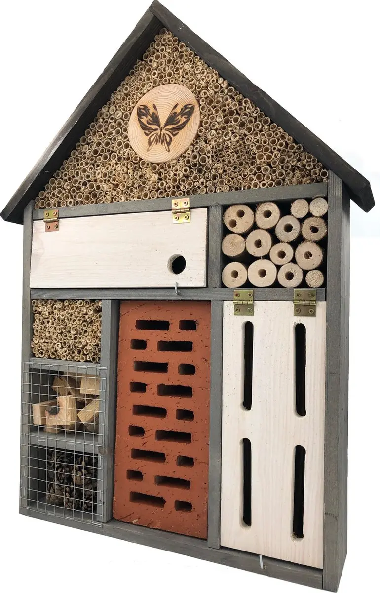 GARDEN SPIRIT Insectenhotel XL 60 x 40 x 10 cm Bijenhotel Vlinderhotel