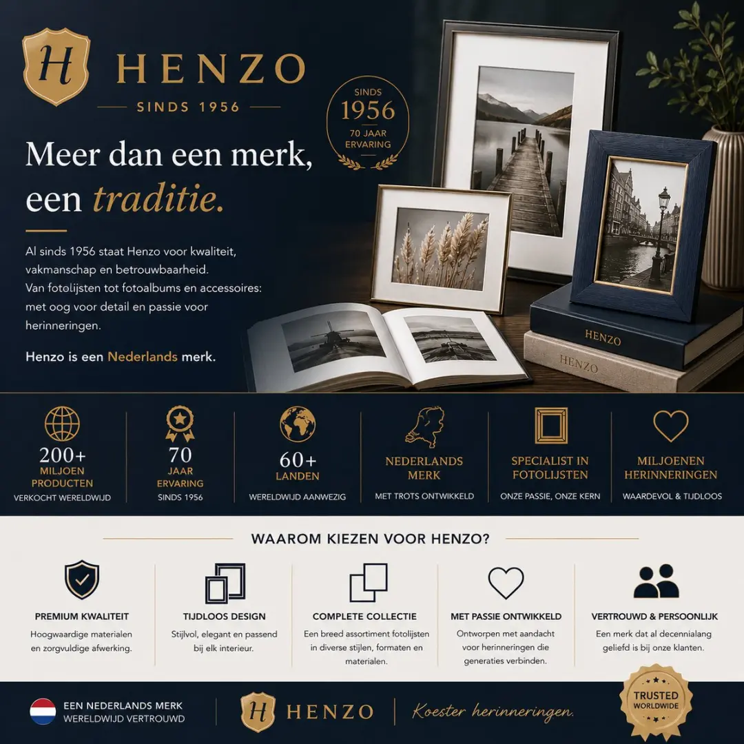 Henzo Fotolijst 20x20cm Donkergrijs - afbeelding 5 van 5