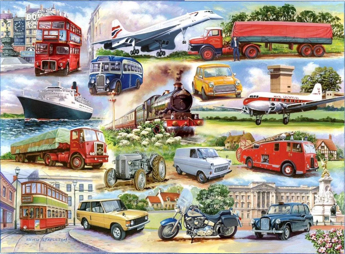 House of Puzzles Saltburn Golden Oldies Puzzle 1000 Stuks