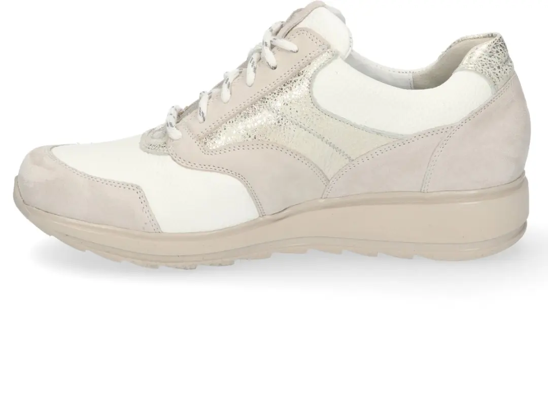 Durea 6279 H Lage Sneakers - Wit/Beige 38.5