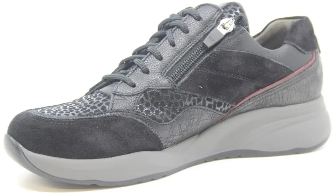 Durea Sneaker 6308 608 1738 - Zwart - Wijdte K Maat 42