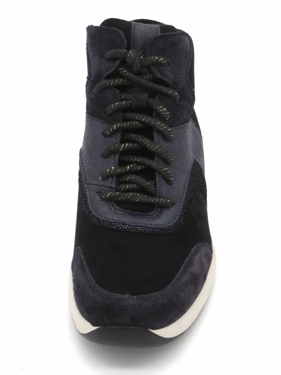 Durea Flex Dames Veterboot 9835-608-2293 - Blauw/Zwart - Maat 38