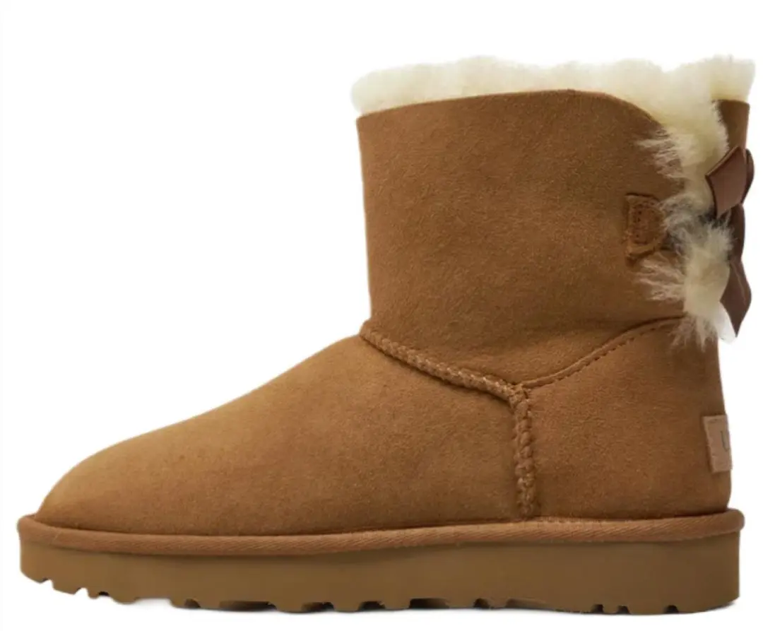 UGG Mini Bailey Bow II Dames Laarzen - Chestnut - Maat 40