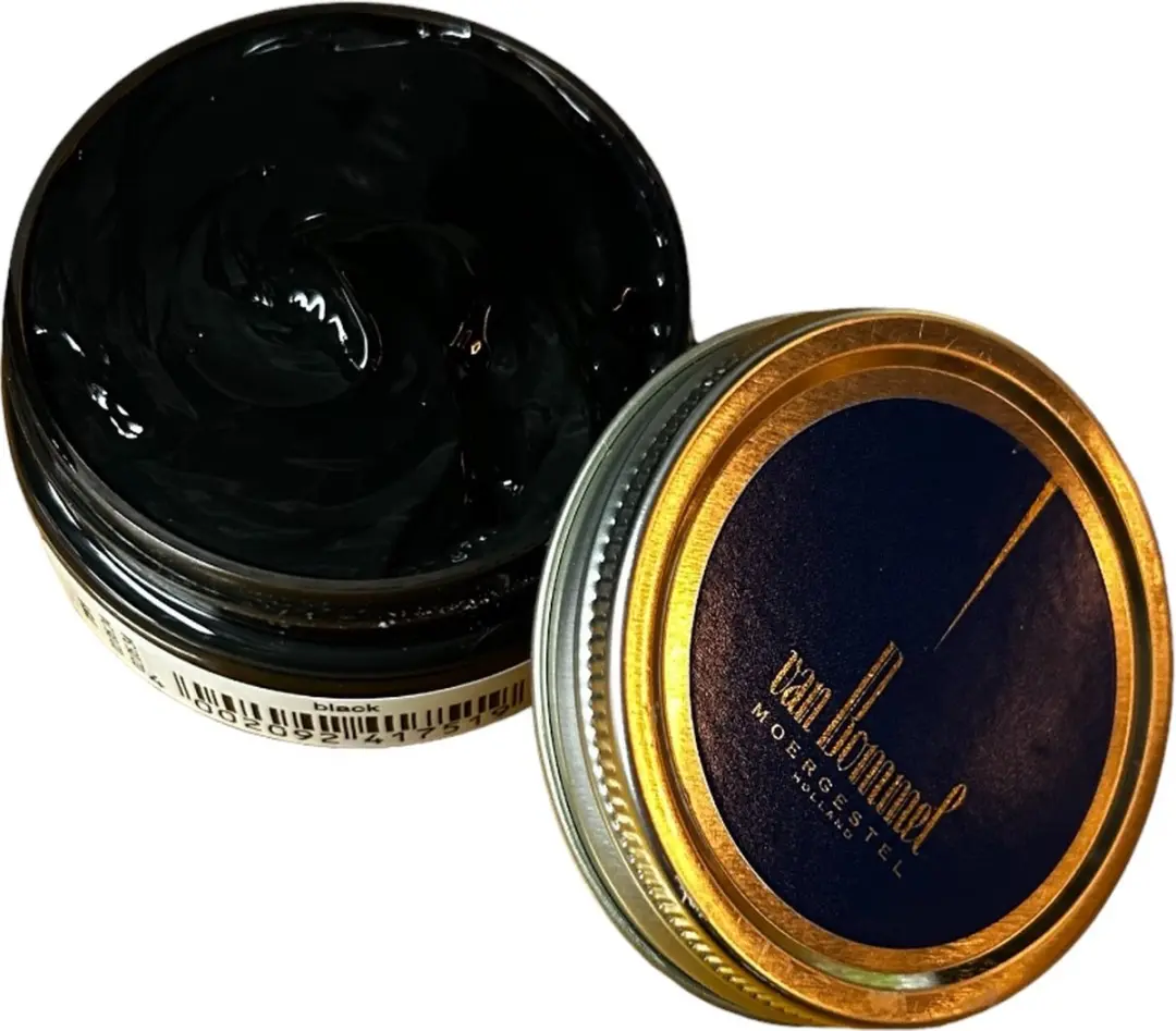 Van Bommel Shoecream 60ml potje luxe kwaliteit schoen poets kleur 751 zwart