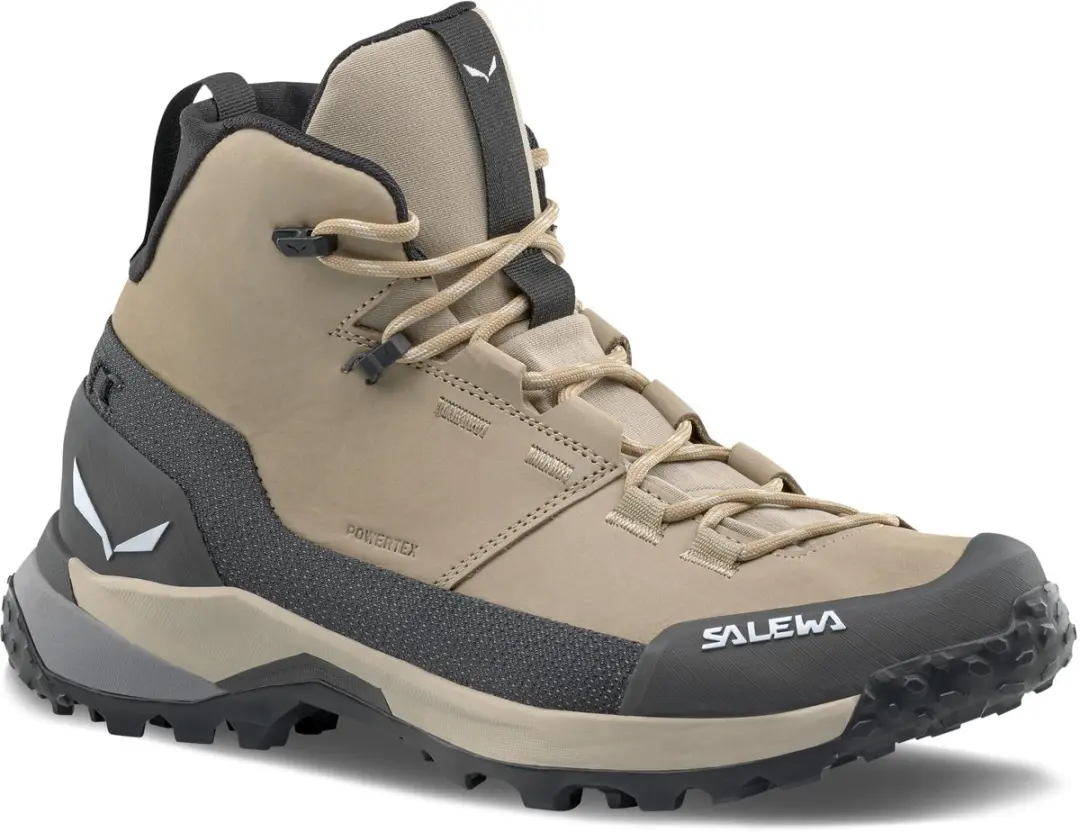 Salewa Puez Leather Chaussure Mid Imper - Crème 39