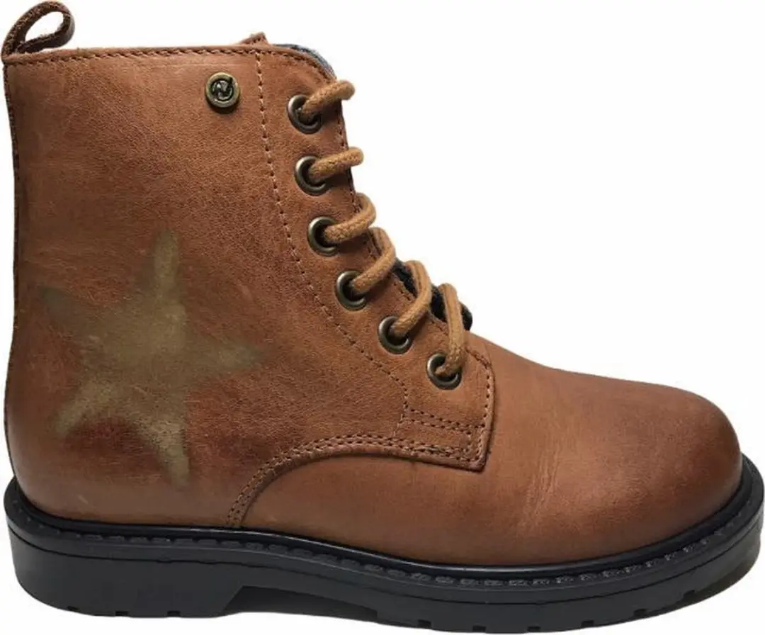 Naturino ster rits veterlaarzen 4766 bruin goud mt 39