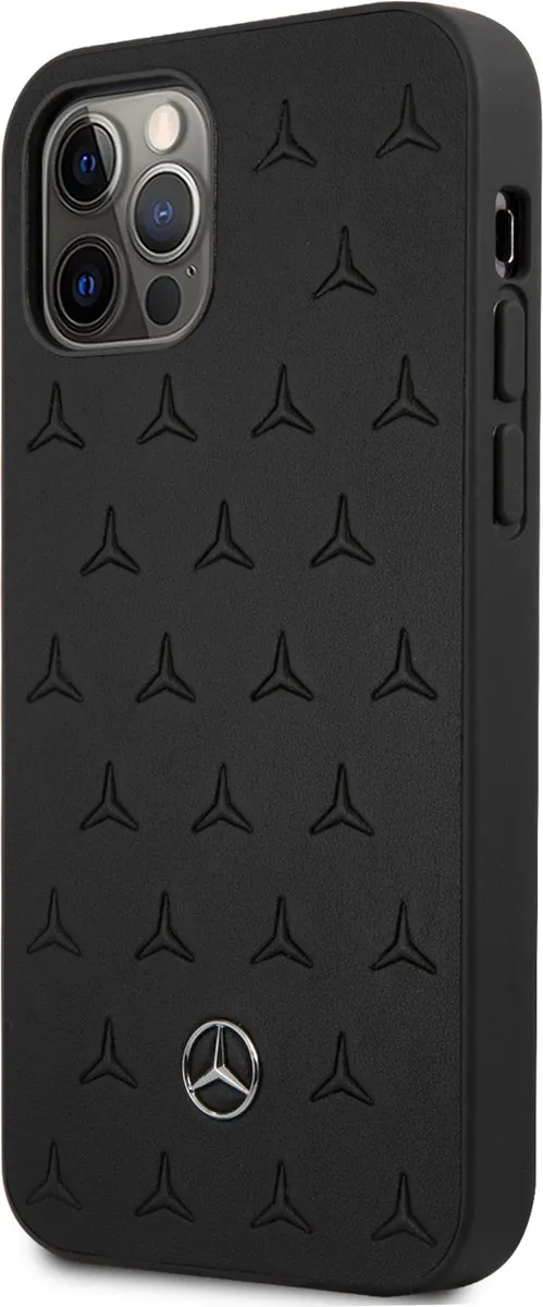 Mercedes-Benz Backcase Hoesje iPhone 12 Pro Max - Effen Zwart