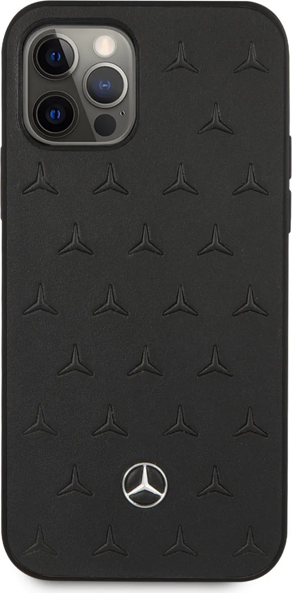 Mercedes-Benz Backcase Hoesje iPhone 12 Pro Max - Effen Zwart