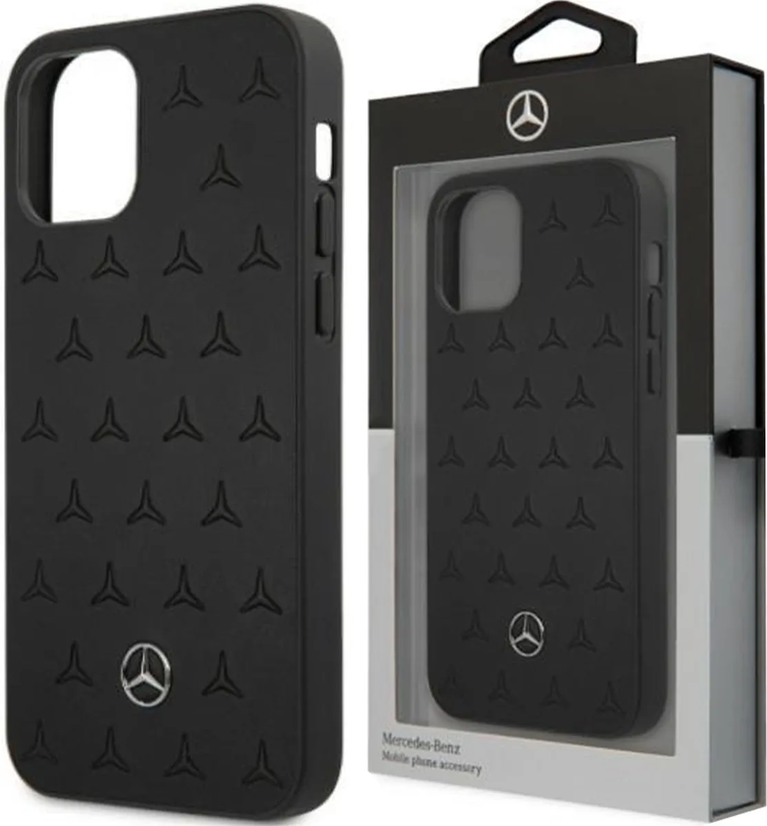 Mercedes-Benz Backcase Hoesje iPhone 12 Pro Max - Effen Zwart