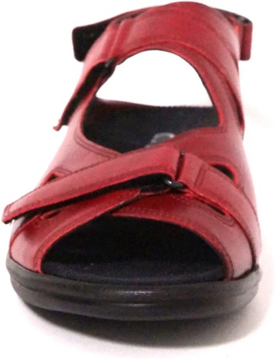 Durea 7258 215 3171 Wijdte E Schoen - Rood (Kers) - Maat 38.5