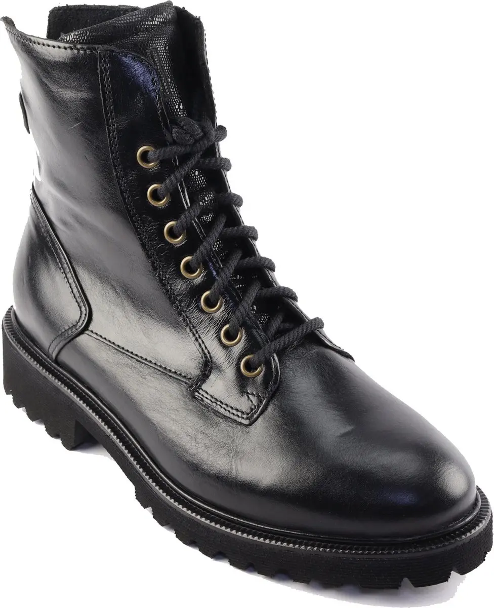Durea 9769 Veterboots - Zwart - afbeelding 6 van 6