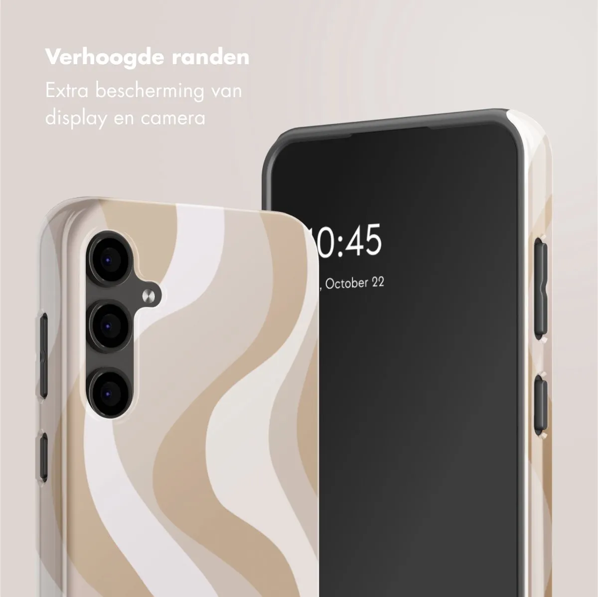 Selencia Hoesje Samsung Galaxy S24 FE Desert Waves Beige