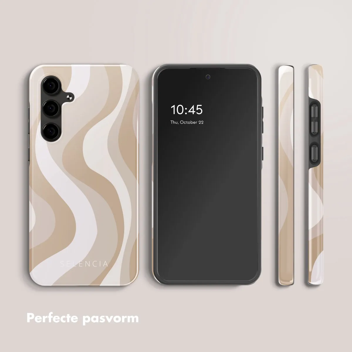 Selencia Hoesje Samsung Galaxy S24 FE Desert Waves Beige - afbeelding 6 van 6