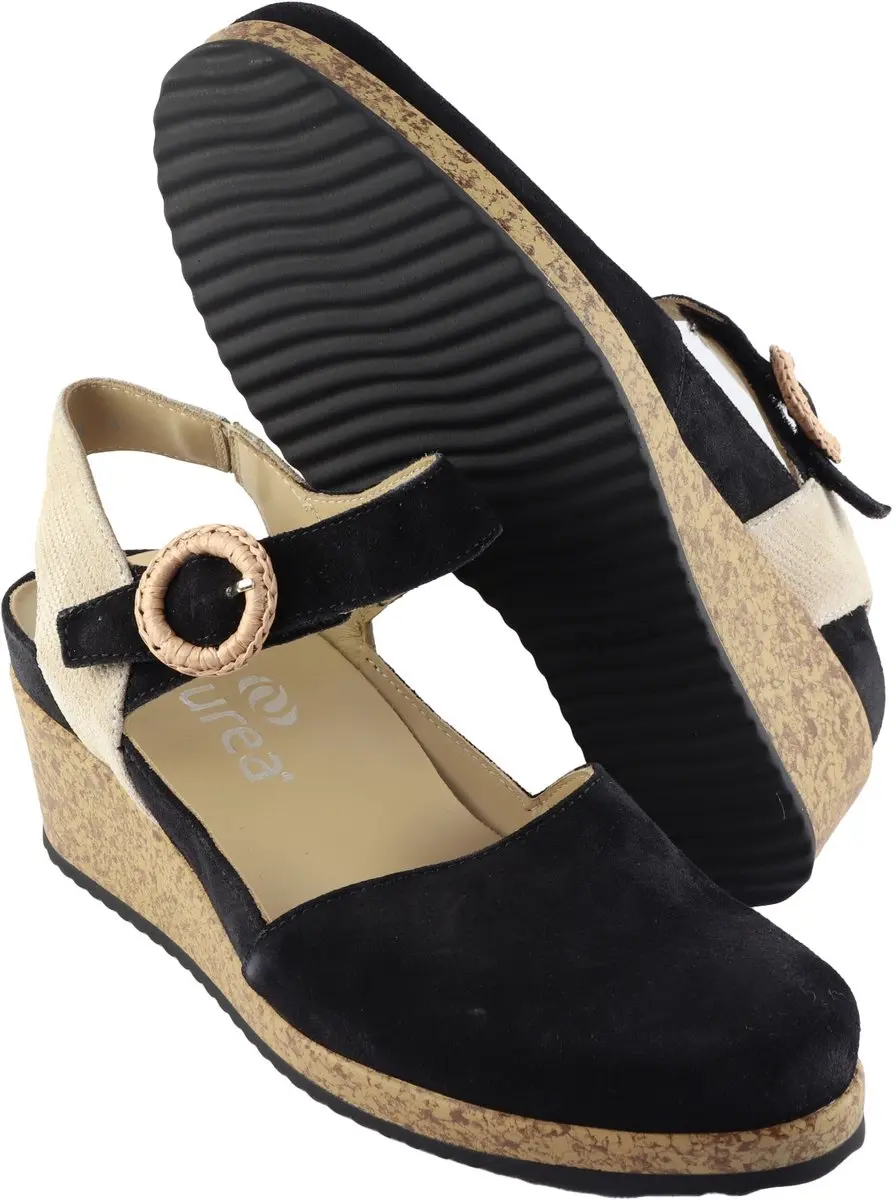 Durea 5919-565 Dames Sandalen - Zwart