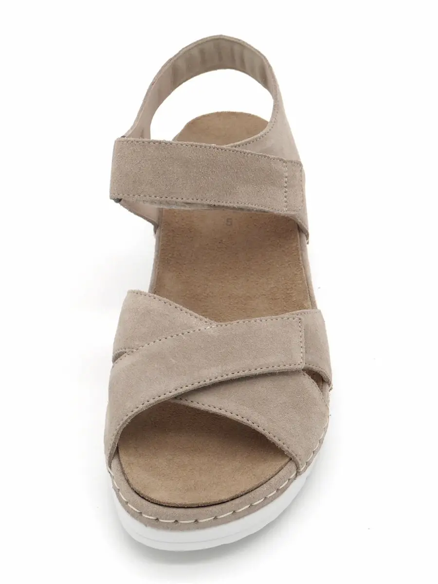 Durea 7432 Dames Sandalen - Maat 38 Taupe