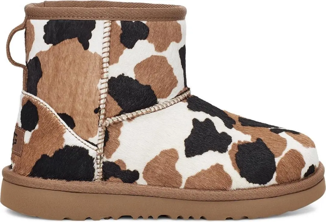 UGG Kids' Classic Mini Cow Print Unisex Laarzen
