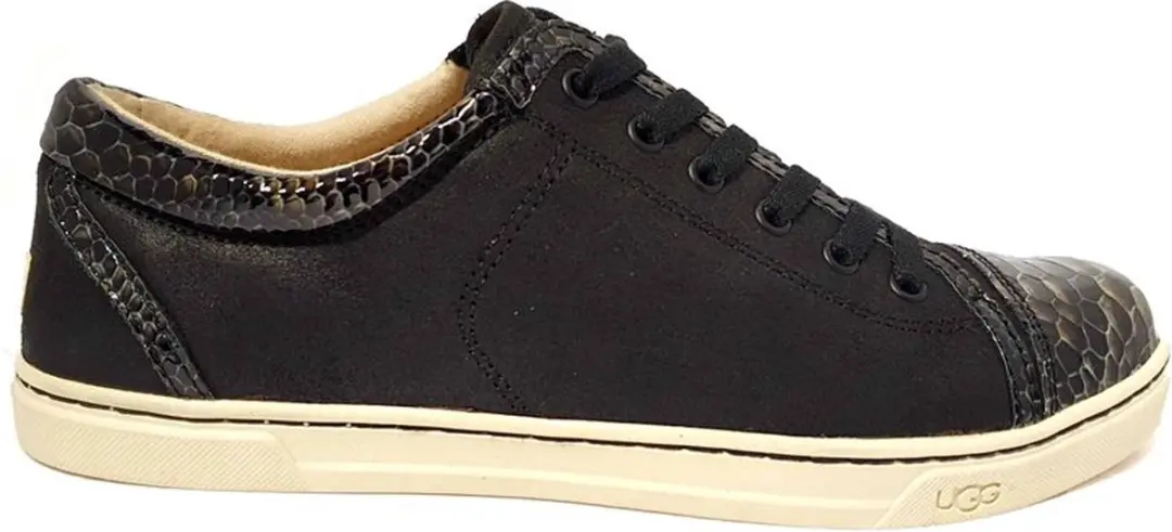 UGG Leather Dames Sneaker Taya 1005569 Black EU 36