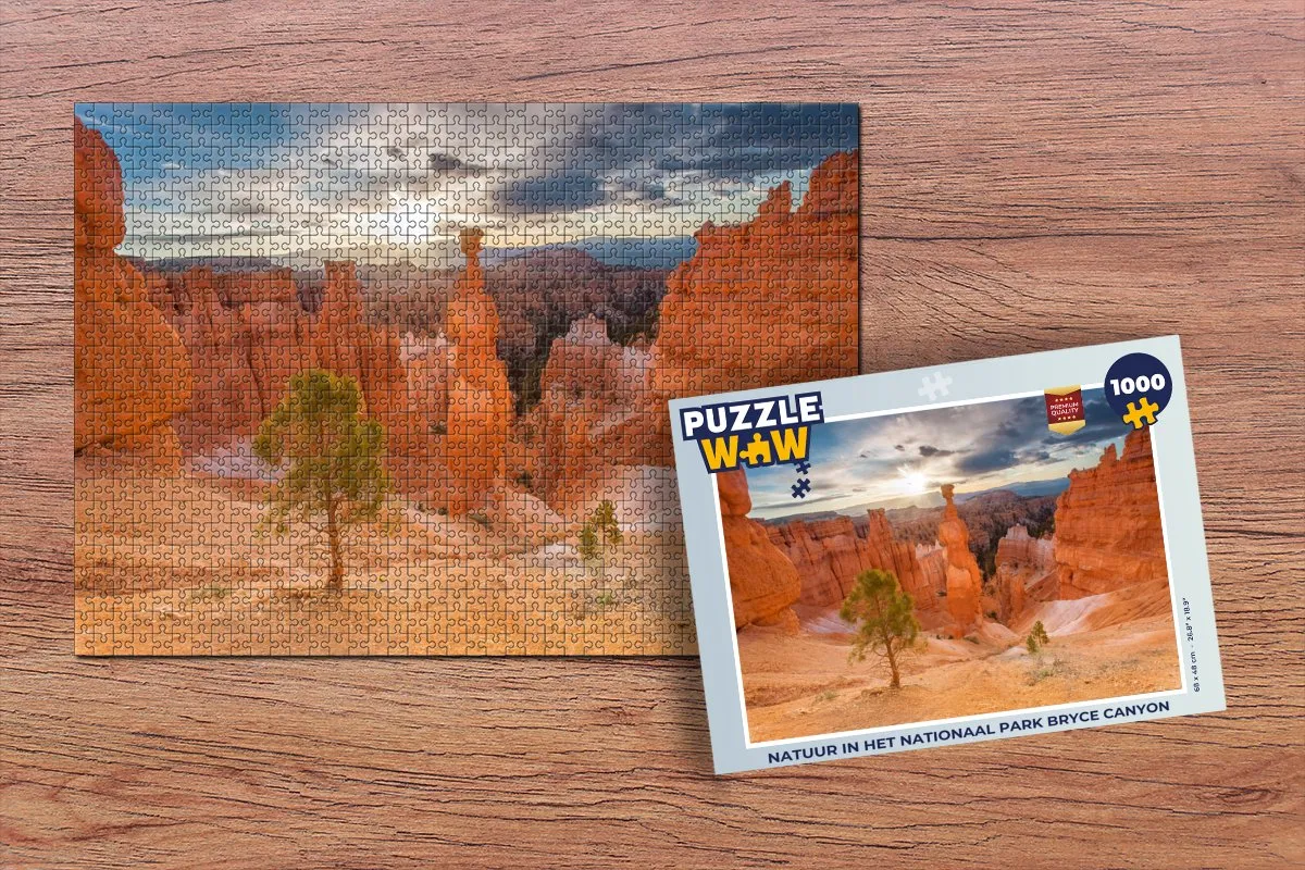 PuzzleWow Bryce Canyon Legpuzzel 1000 Stuks - Multicolor