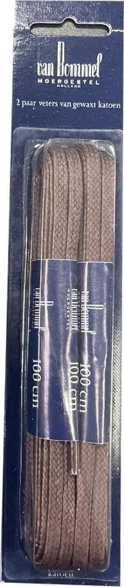 Originele Van Bommel veters Donkerbruin 100cm