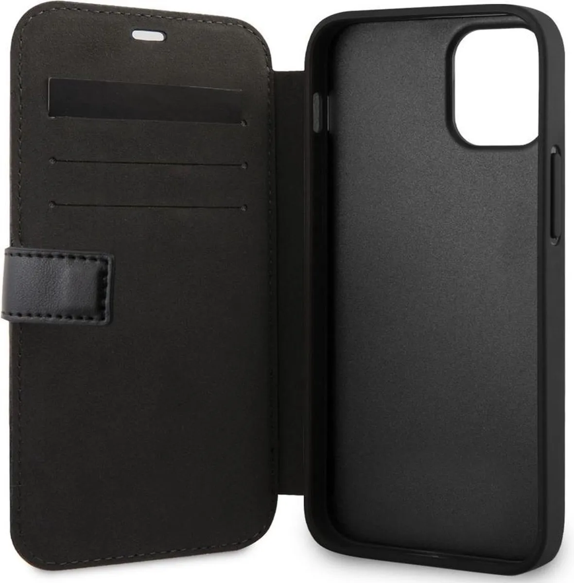 Mercedes-Benz iPhone 12 Mini Hoesje - Effen Rood - 3 Pasjes