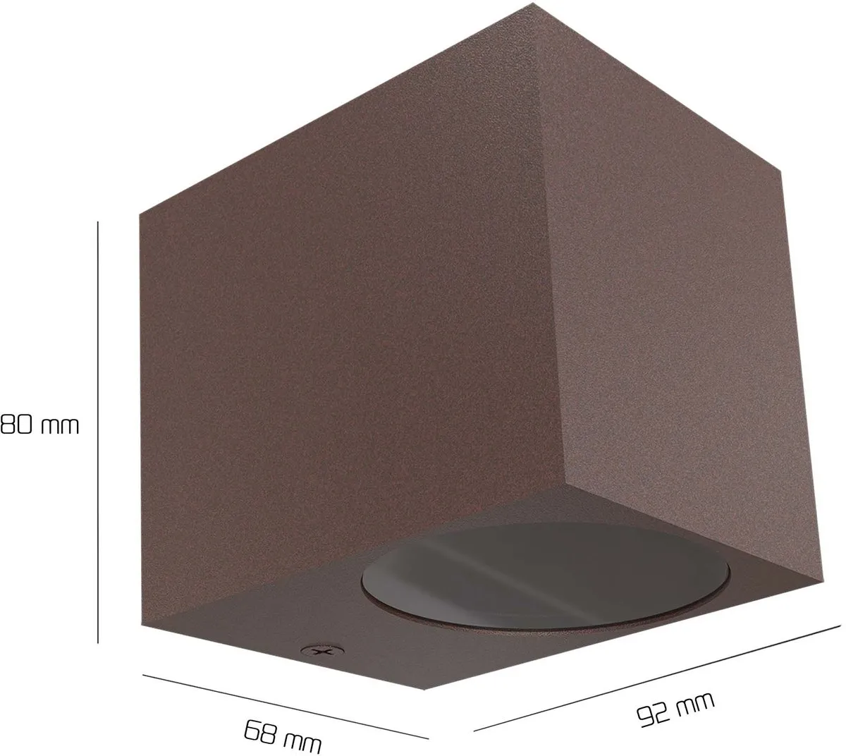 Ledvion Wandlamp San Diego Buiten - Roest - GU10