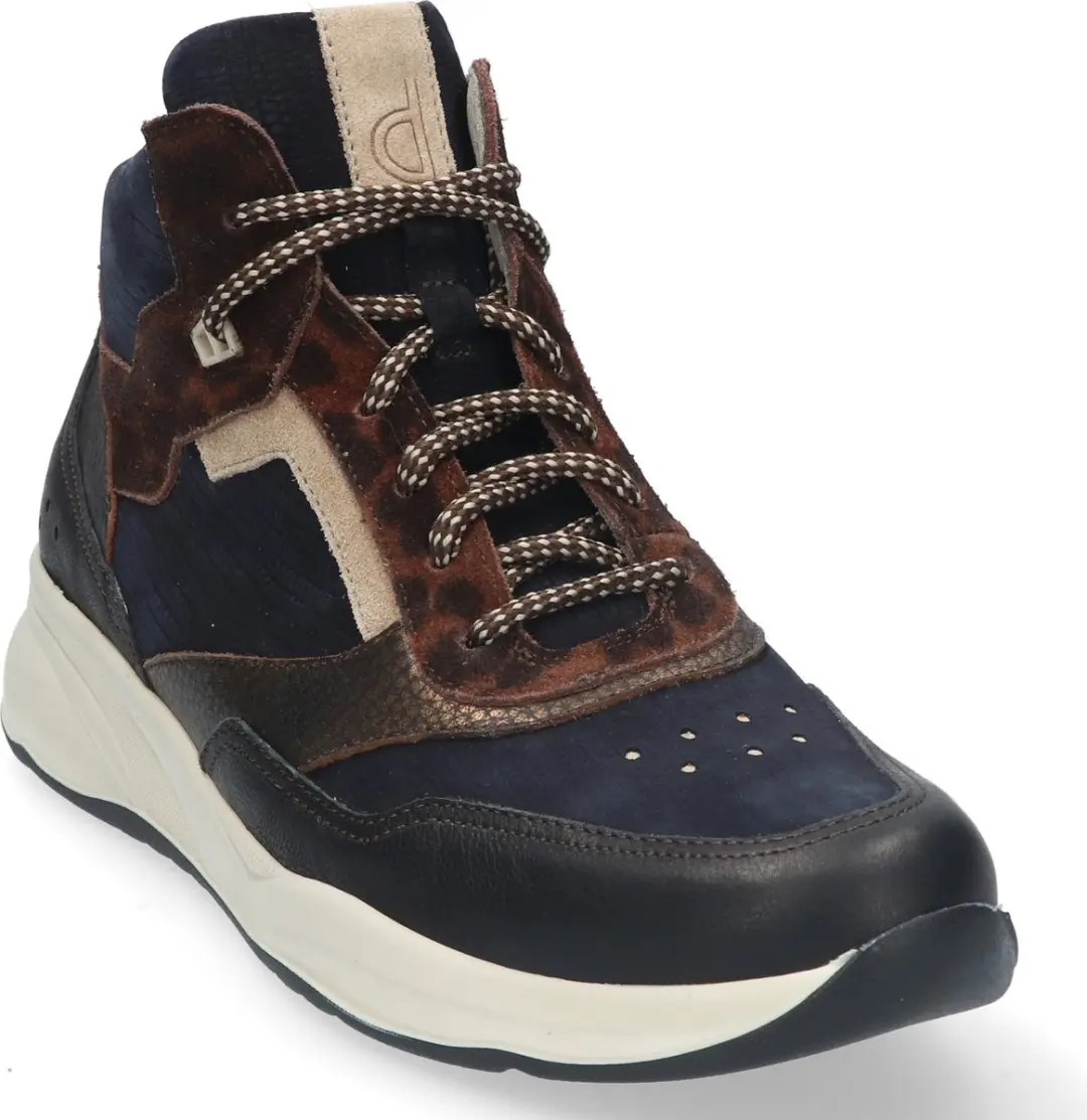 Durea Dames Veterschoenen Fleur 9778-608-1177 - Zwart - Maat 40
