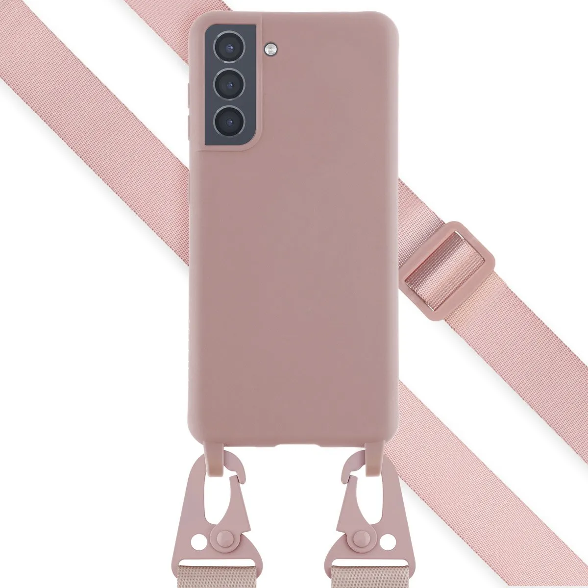 Selencia Hoesje Samsung Galaxy S21 - Siliconen - Roze