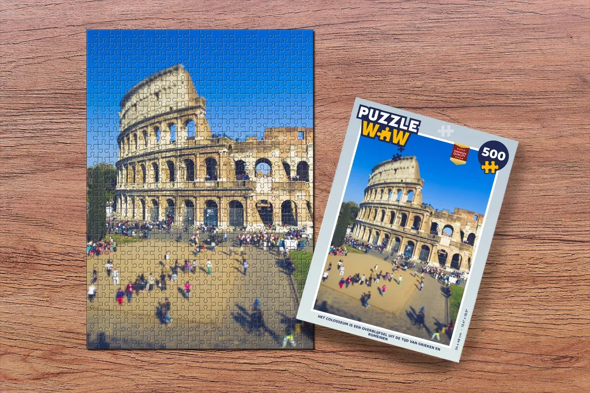 PuzzleWow Colosseum Legpuzzel 500 Stuks - Multicolor