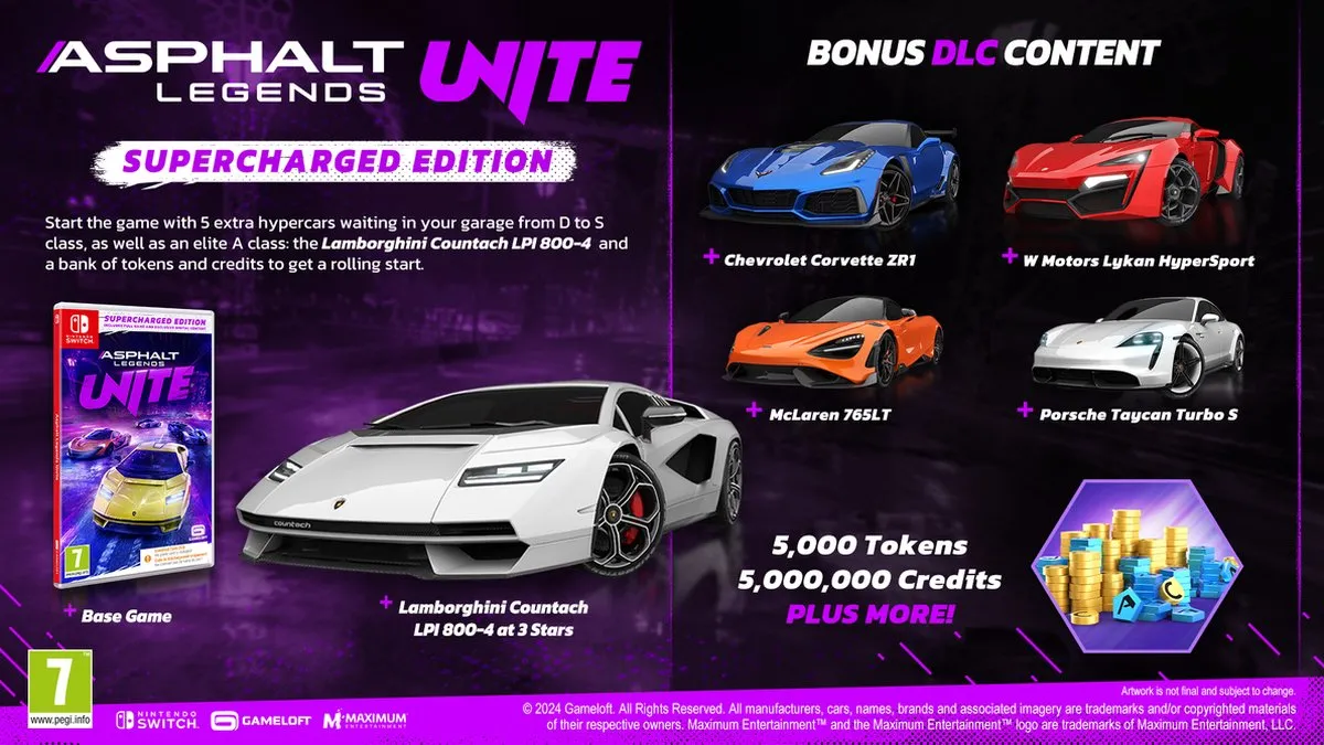 Mindscape Asphalt Legends UNITE Supercharged Edition - Switch Downloadcode