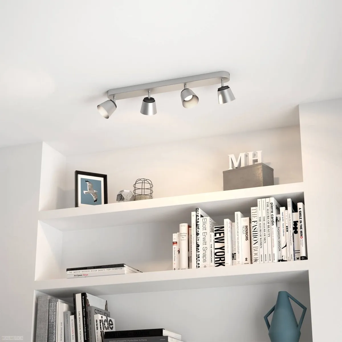 Philips LED Dender Bar 4x4W - Mat chroom & geelkoper