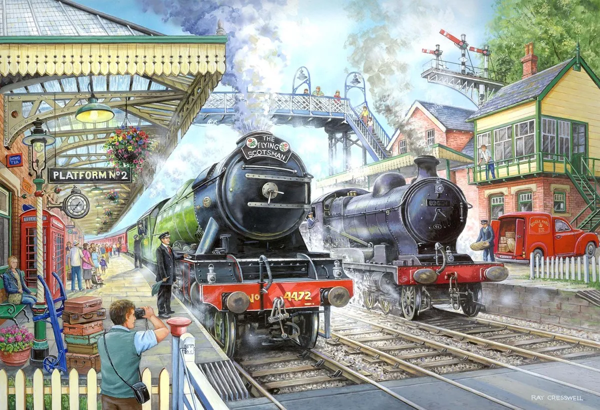House Of Puzzles Train Now Standing Puzzel 1000 Stuks