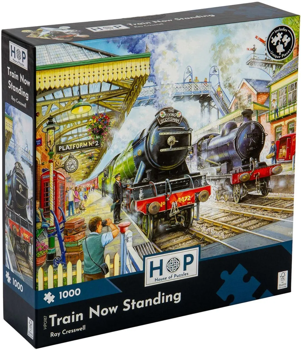 House Of Puzzles Train Now Standing Puzzel 1000 Stuks - HP0187 Multicolor