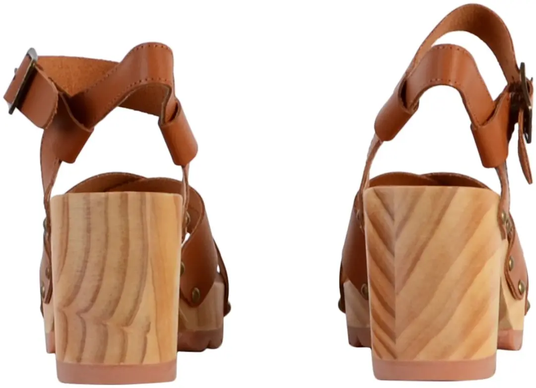 Leren sandalen met hak van Kick Wise