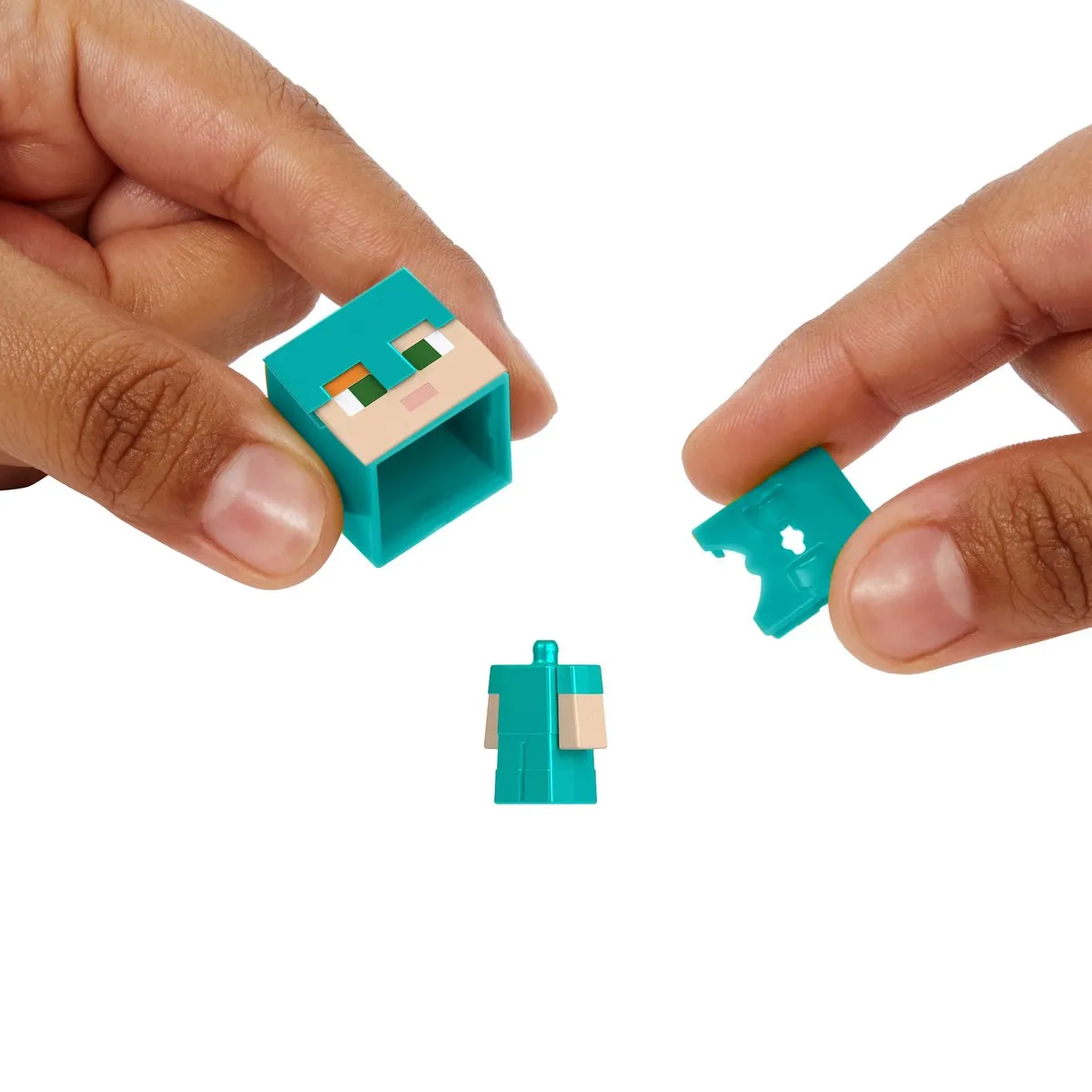 Minecraft Mob Heads Minis HKR69 Speelfiguur - Blauwe Helm