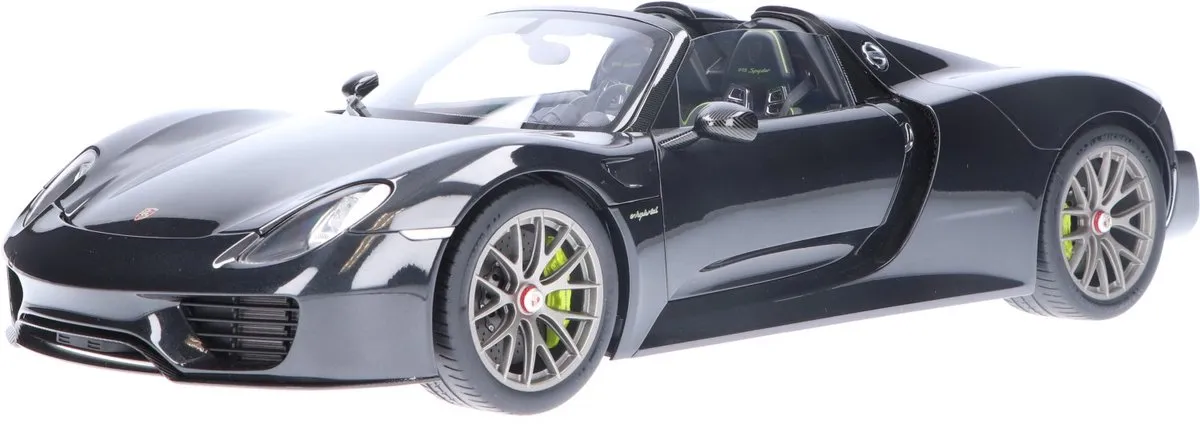 Porsche 918 Spyder 1:12 Modelauto - AUTOart - Black Metallic