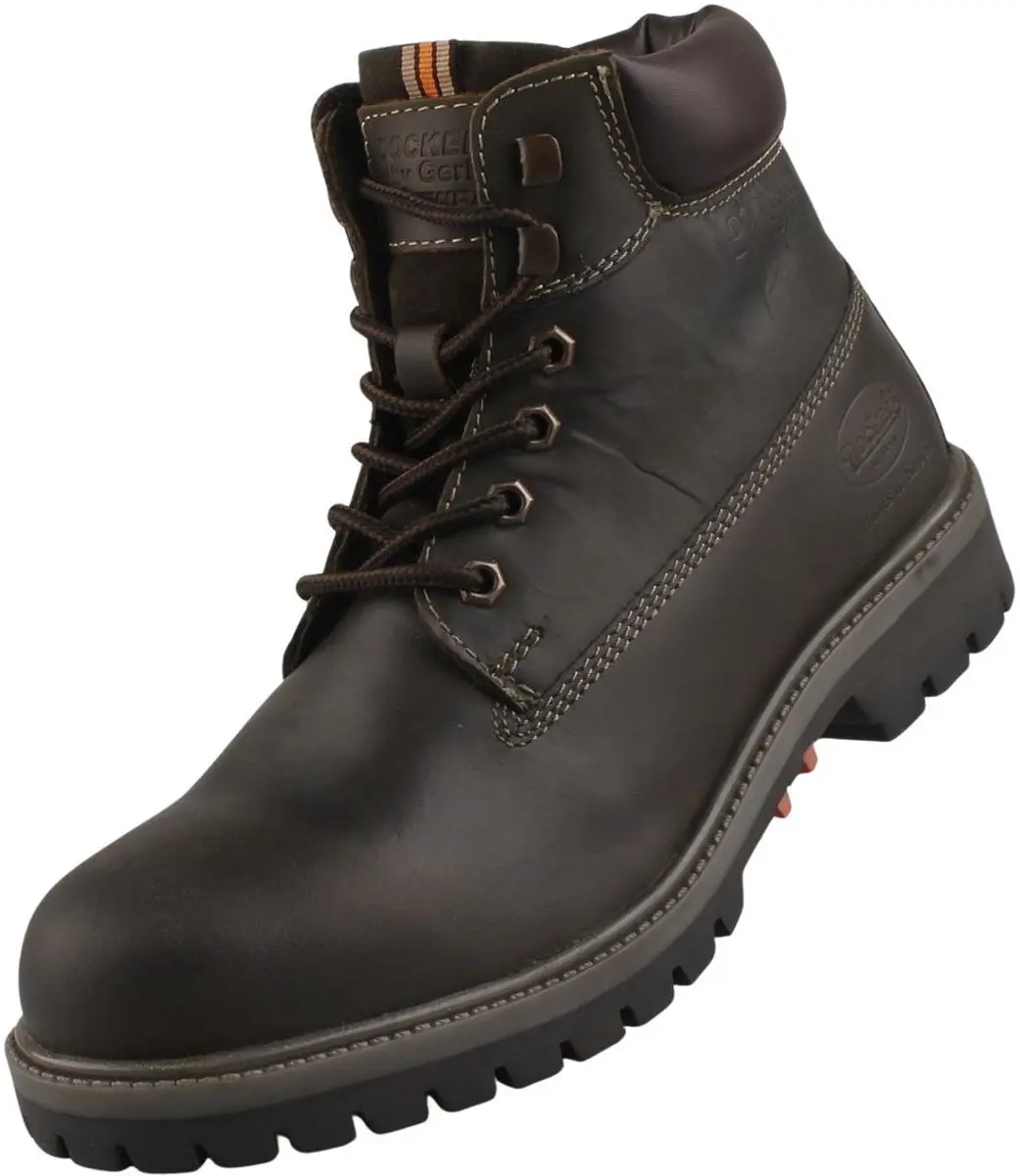 Dockers by Gerli heren wandelschoenen van leer, groen (olijfgroen) 53AX003-40084