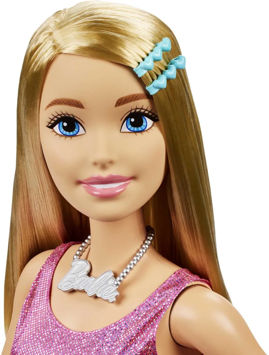 Barbie Pop HJY02 - Roze jurk - 73 cm - afbeelding 2 van 6