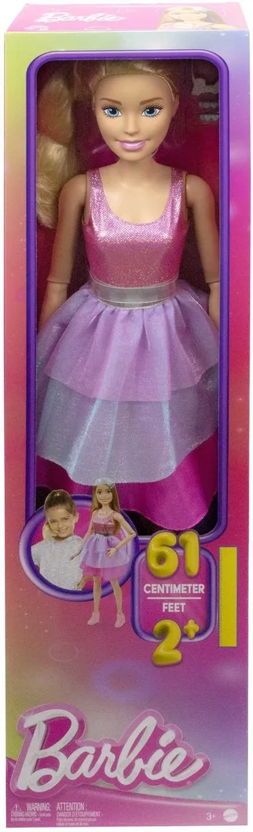 Barbie Pop HJY02 - Roze jurk - 73 cm - afbeelding 4 van 6