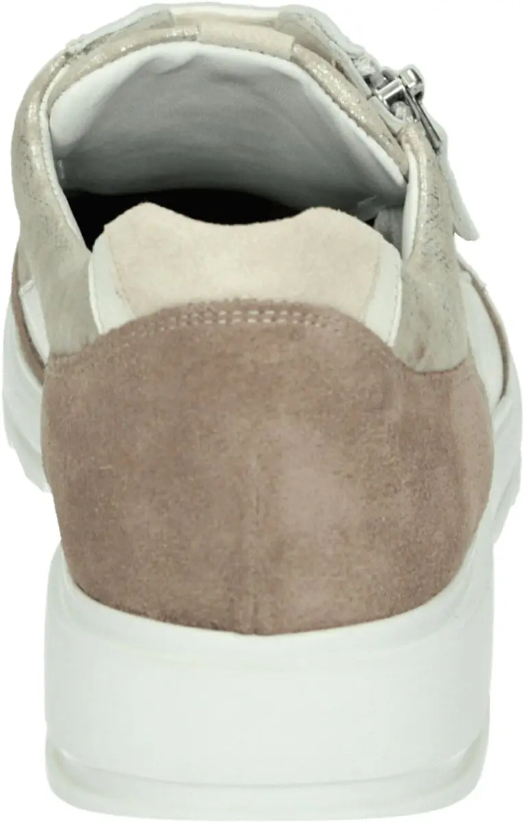 Durea 6263 G Lage Sneakers - Wit/Beige - Maat 38