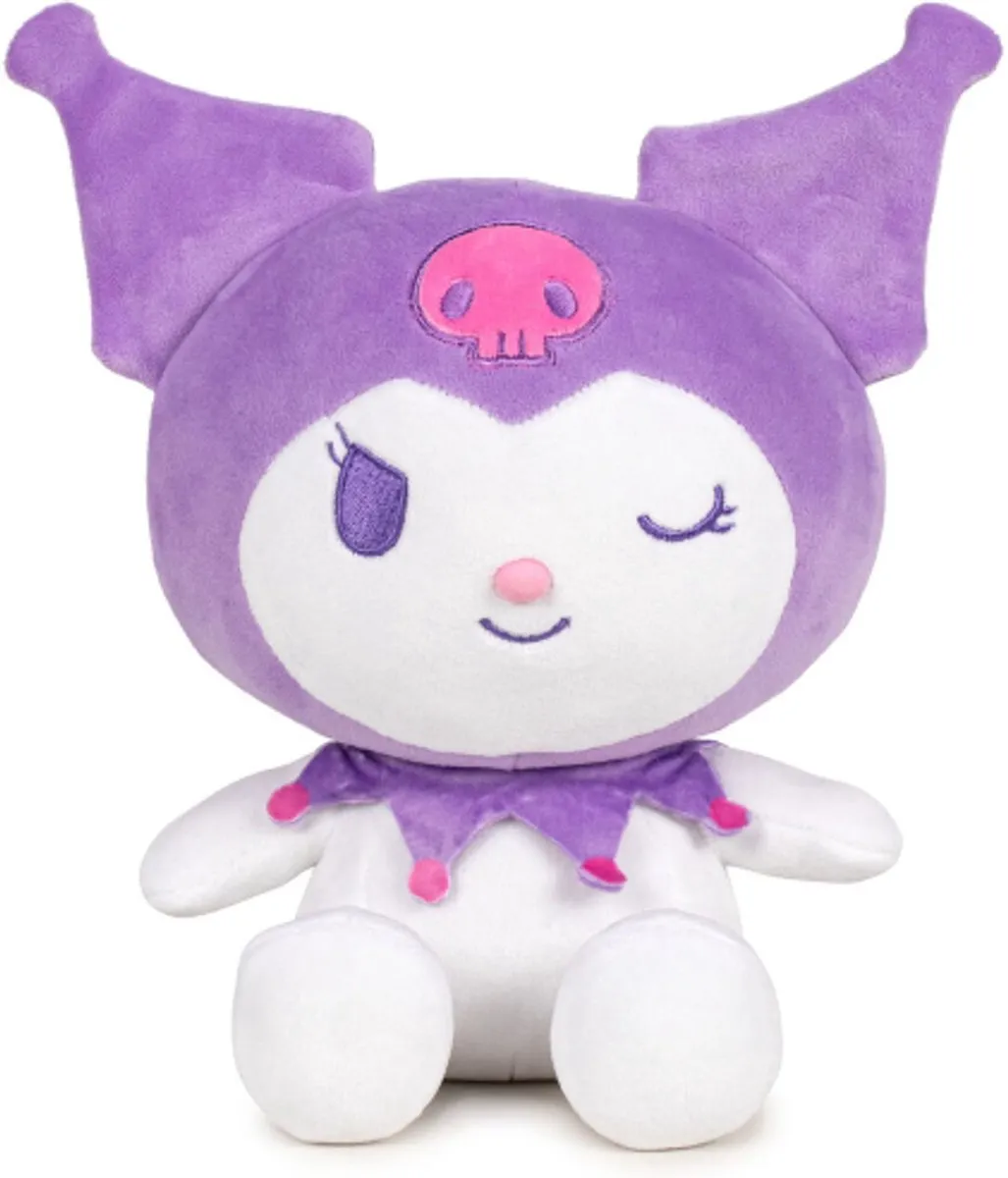 Hello Kitty Kuromi Pluche Knuffel - 26 cm - Paars