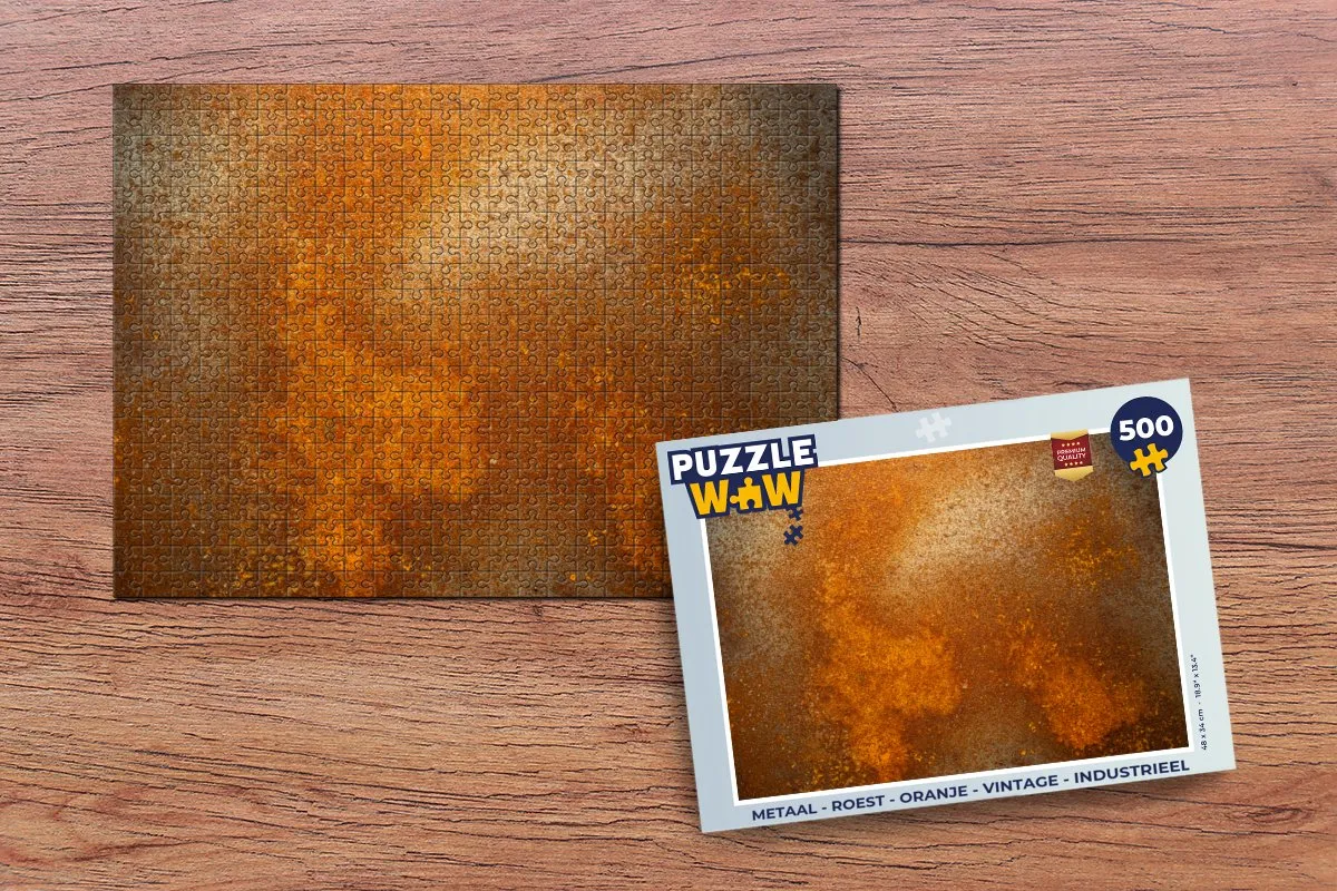 PuzzleWow Vintage Roestprint Legpuzzel 500 Stuks - Multicolor