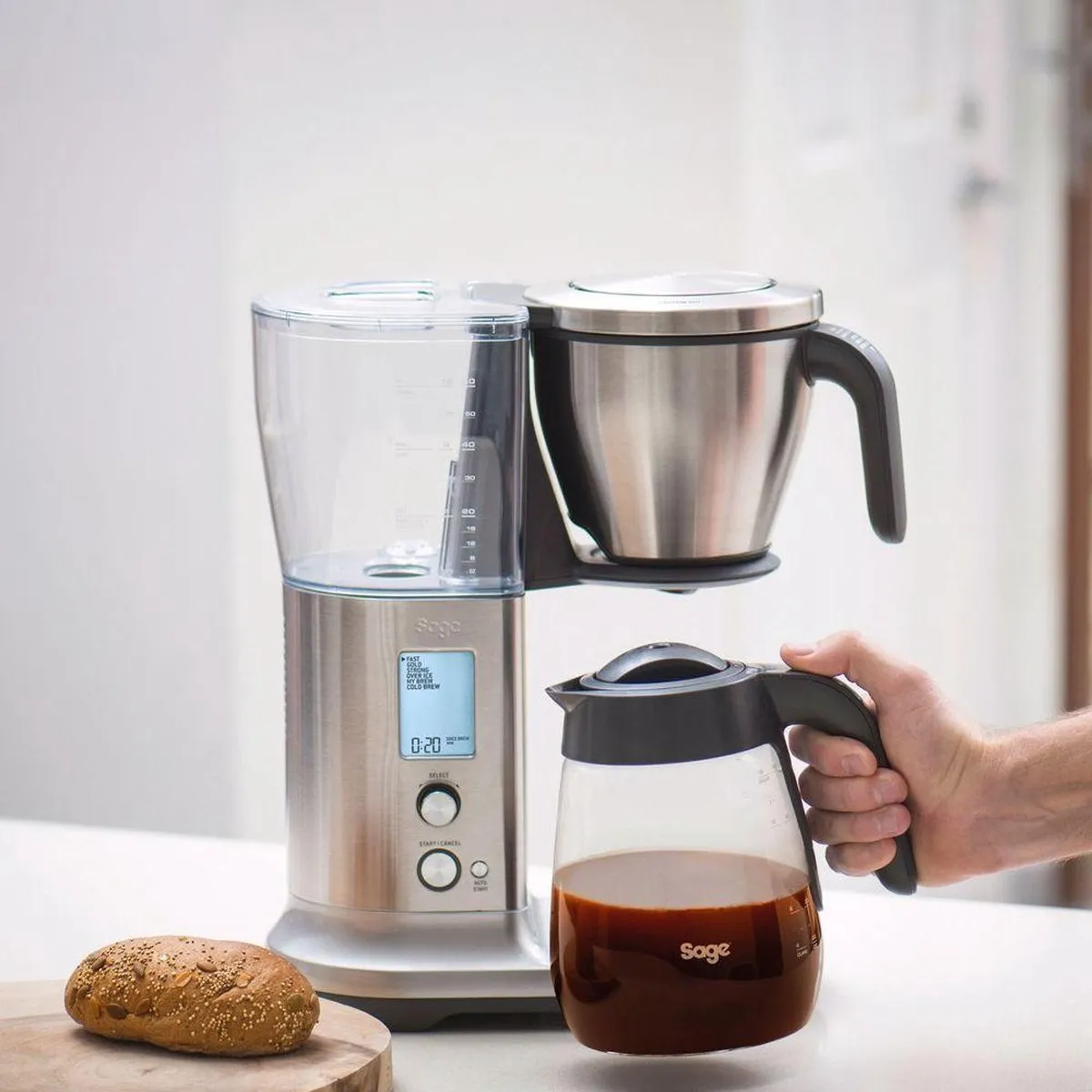 Sage Precision Brewer SDC400BSS4EEU1 Koffiezetapparaat 12 Kopjes - 1,7L - Roestvrijstaal