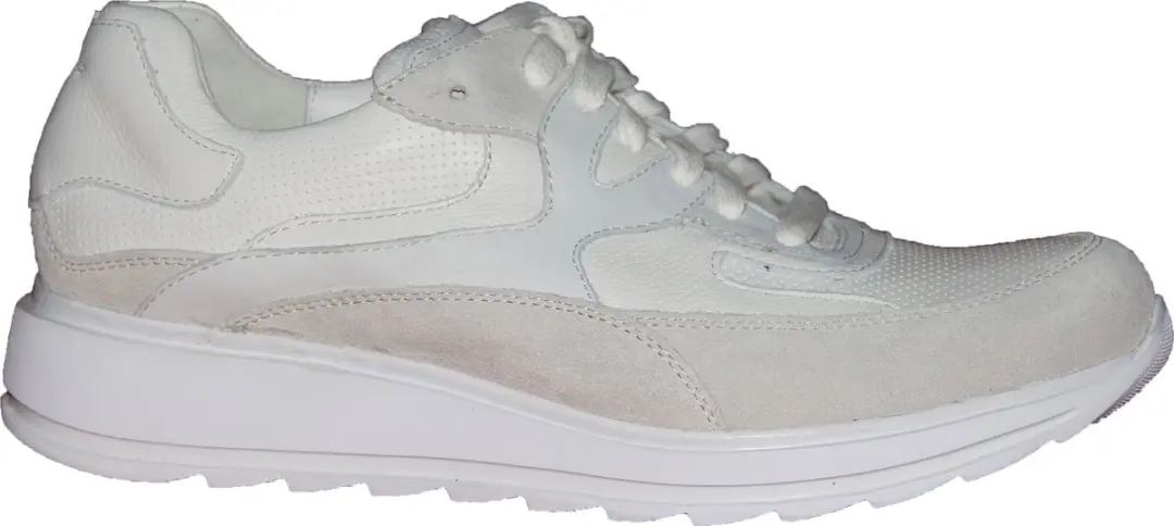 Durea 6272 H Lage Sneakers - Wit/Beige