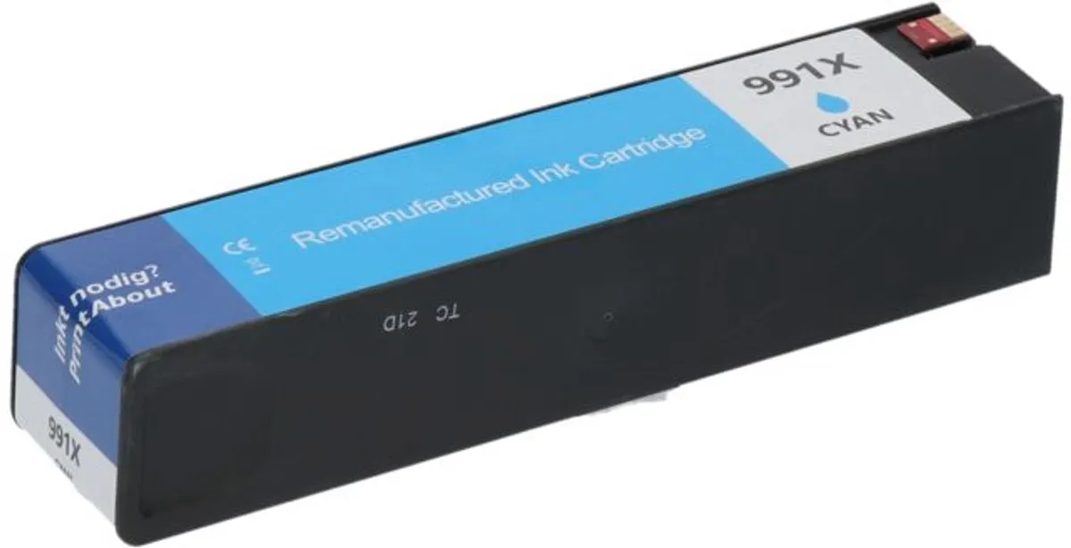 PrintAbout HP 991X M0J90AE Inktcartridge Cyaan - XL - 250ml