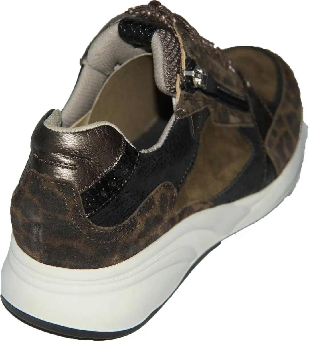 Durea Sneakers 6295 Olijf/Zwart - Maat 43