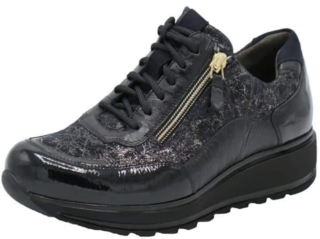 Durea 6263 K Lage Sneakers - Zwart - Maat 38
