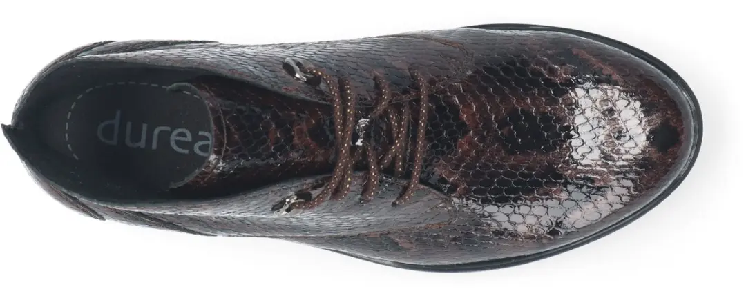 Durea 9840 Dames Veterboots - Maat 40 - Bruin